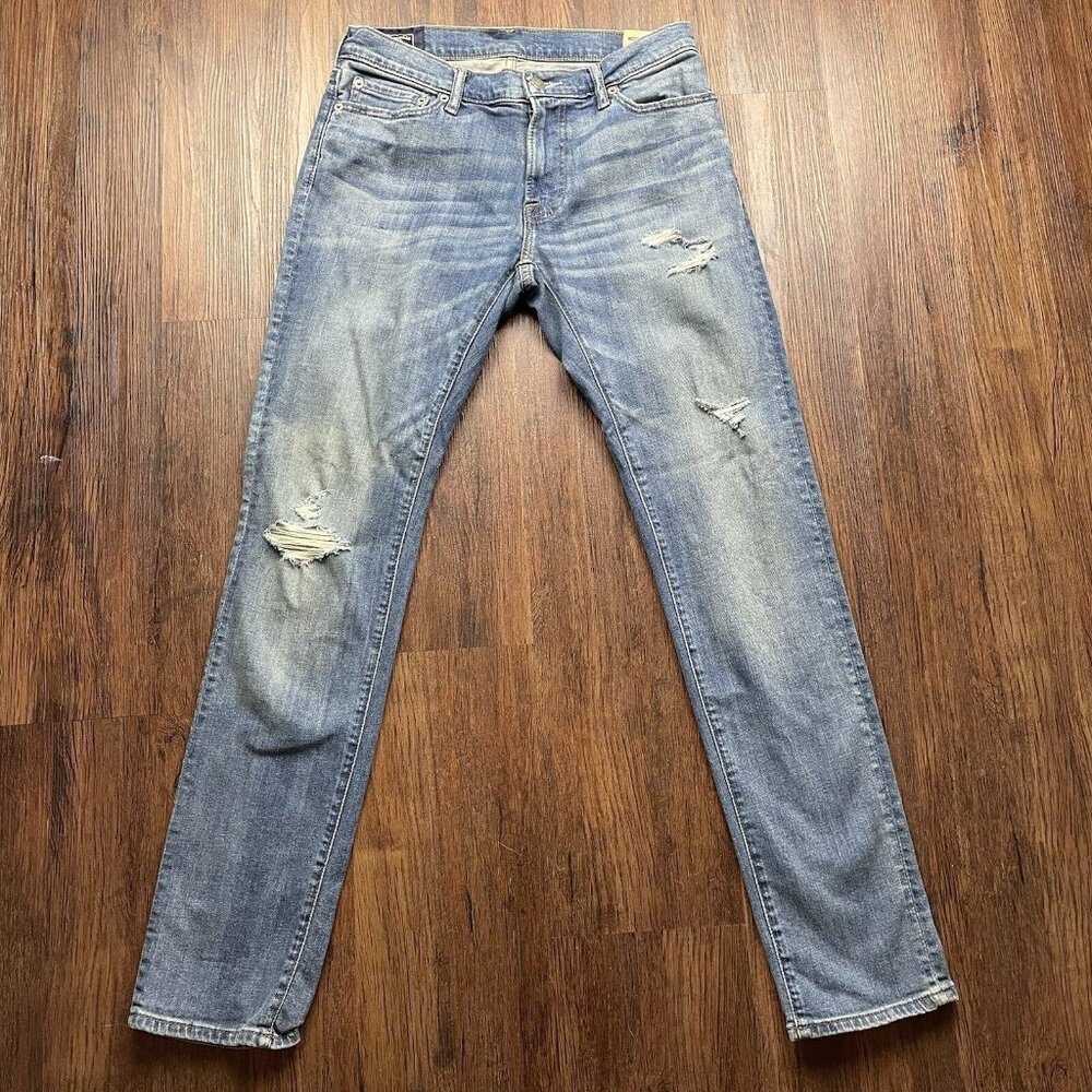 Abercrombie & Fitch Jeans Men's 30W 32L Blue Athletic Slim Fit Stretch 30x32 - Picture 1 of 11